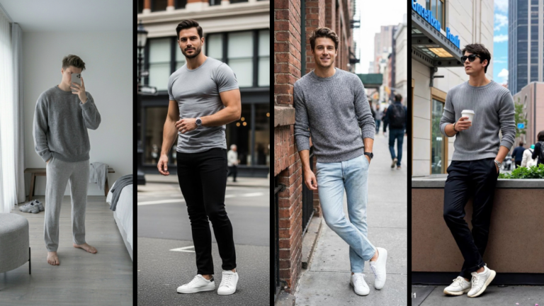 16 Monochrome Grey Outfit Ideas for Men